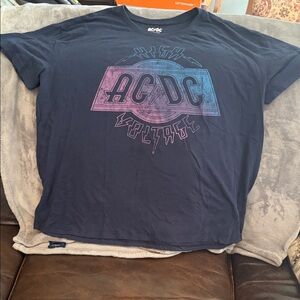 AC/DC Navy Blue High Voltage Tee